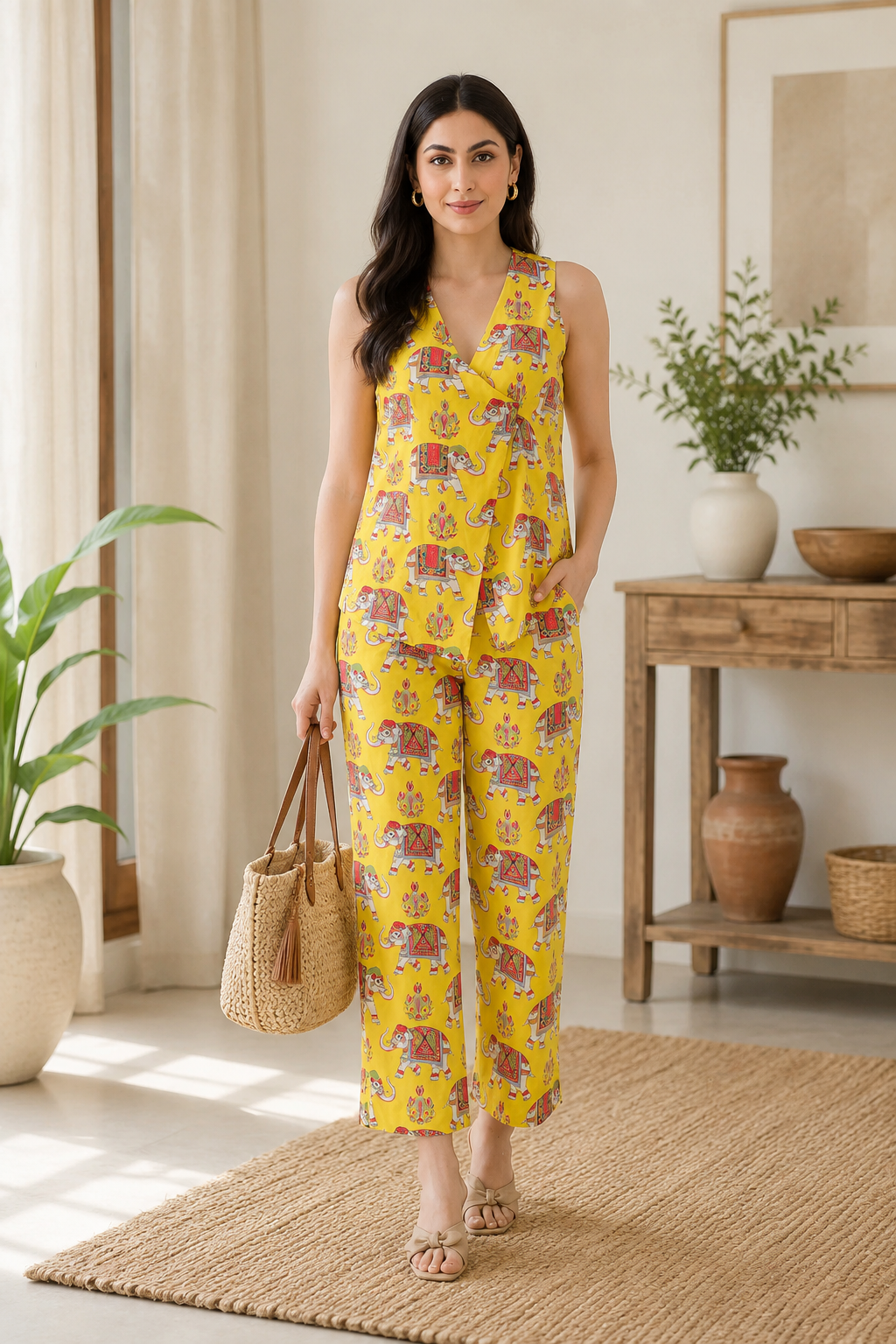 Sunny Safari Linen Co-ord Set