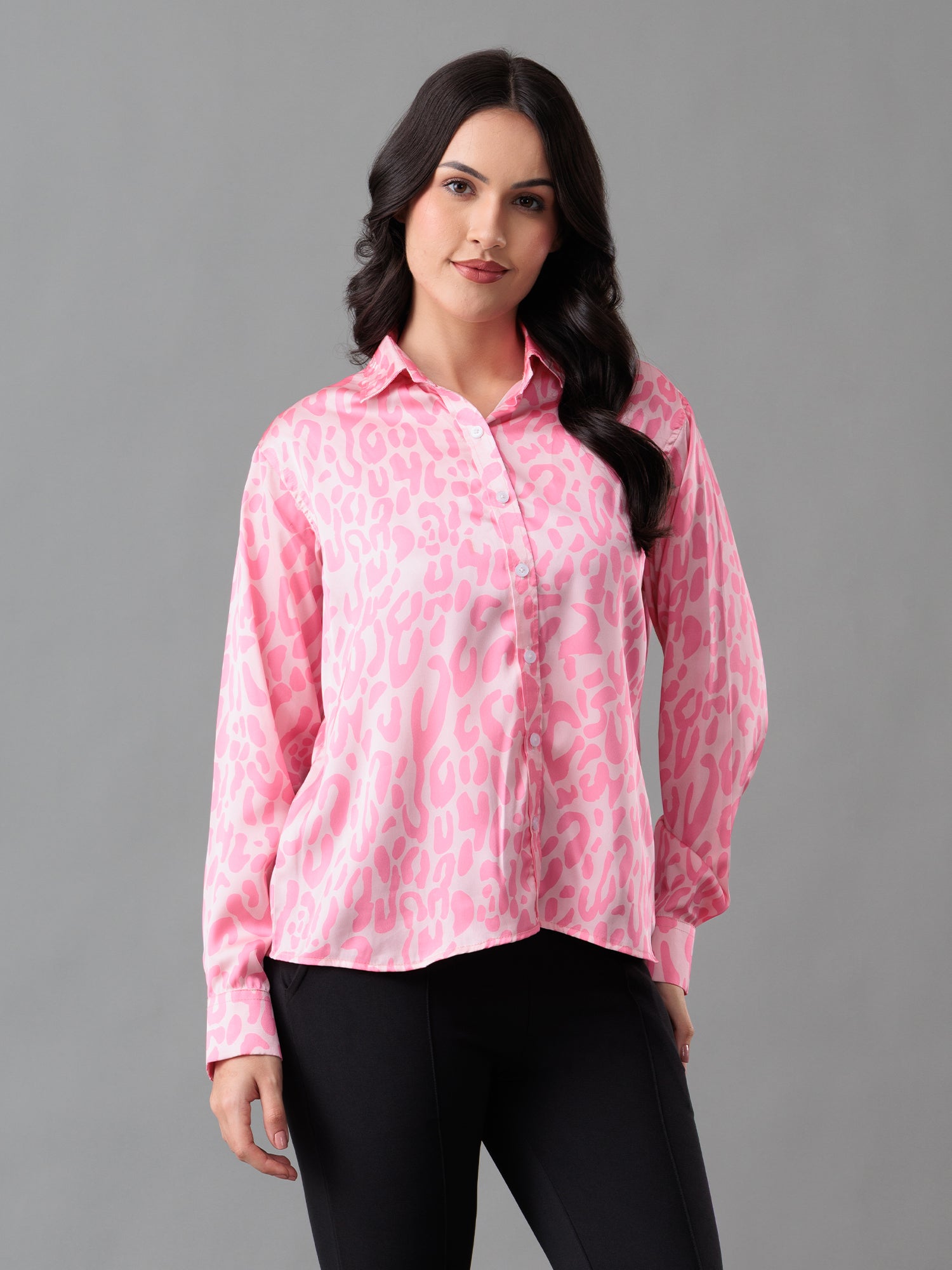 Blush Wild Premium Satin Shirt