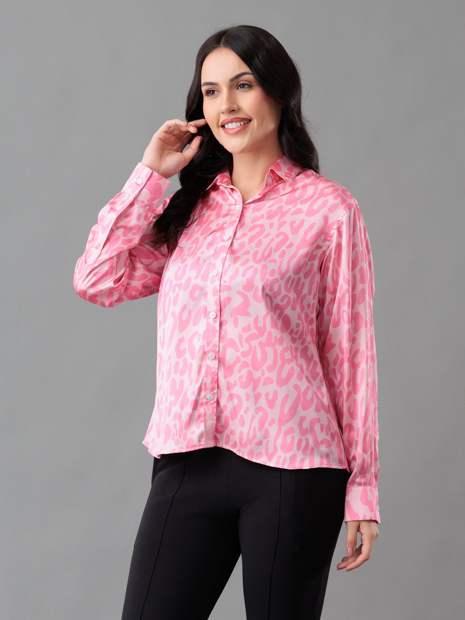 Blush Wild Premium Satin Shirt
