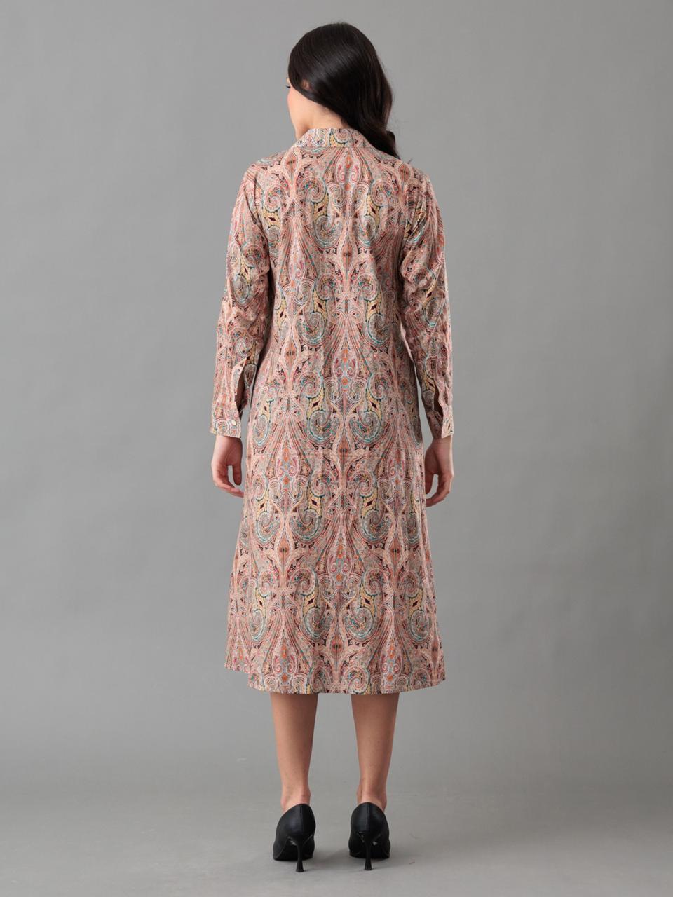 Blush Paisley Midi Dress