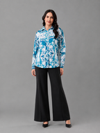 Oceana Print Satin Shirt