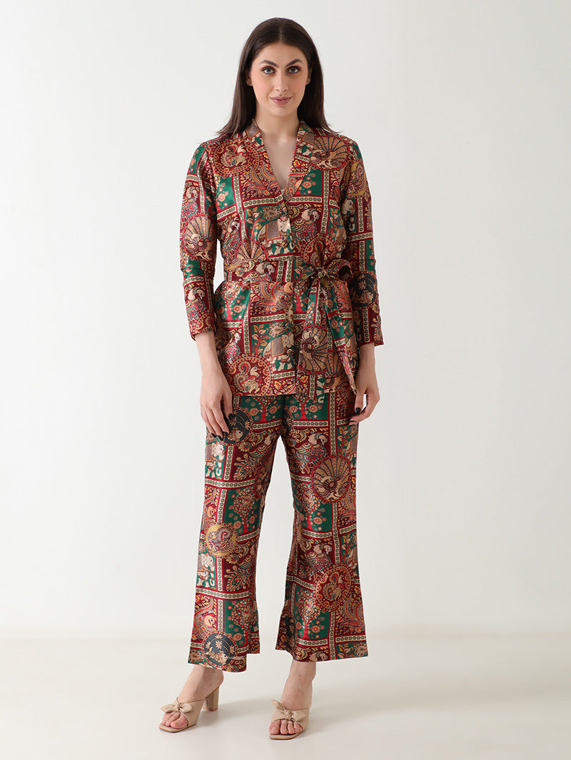 Regal Heritage Banana Silk Co-ord Set