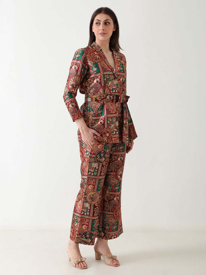 Regal Heritage Banana Silk Co-ord Set