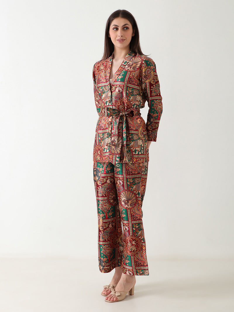 Regal Heritage Banana Silk Co-ord Set