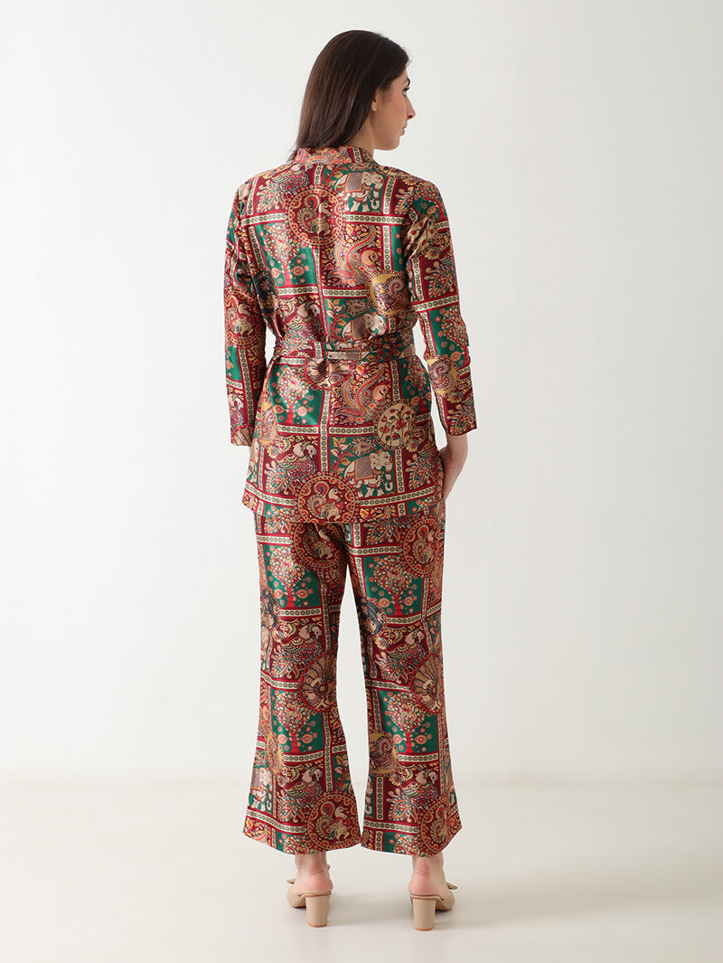 Regal Heritage Banana Silk Co-ord Set
