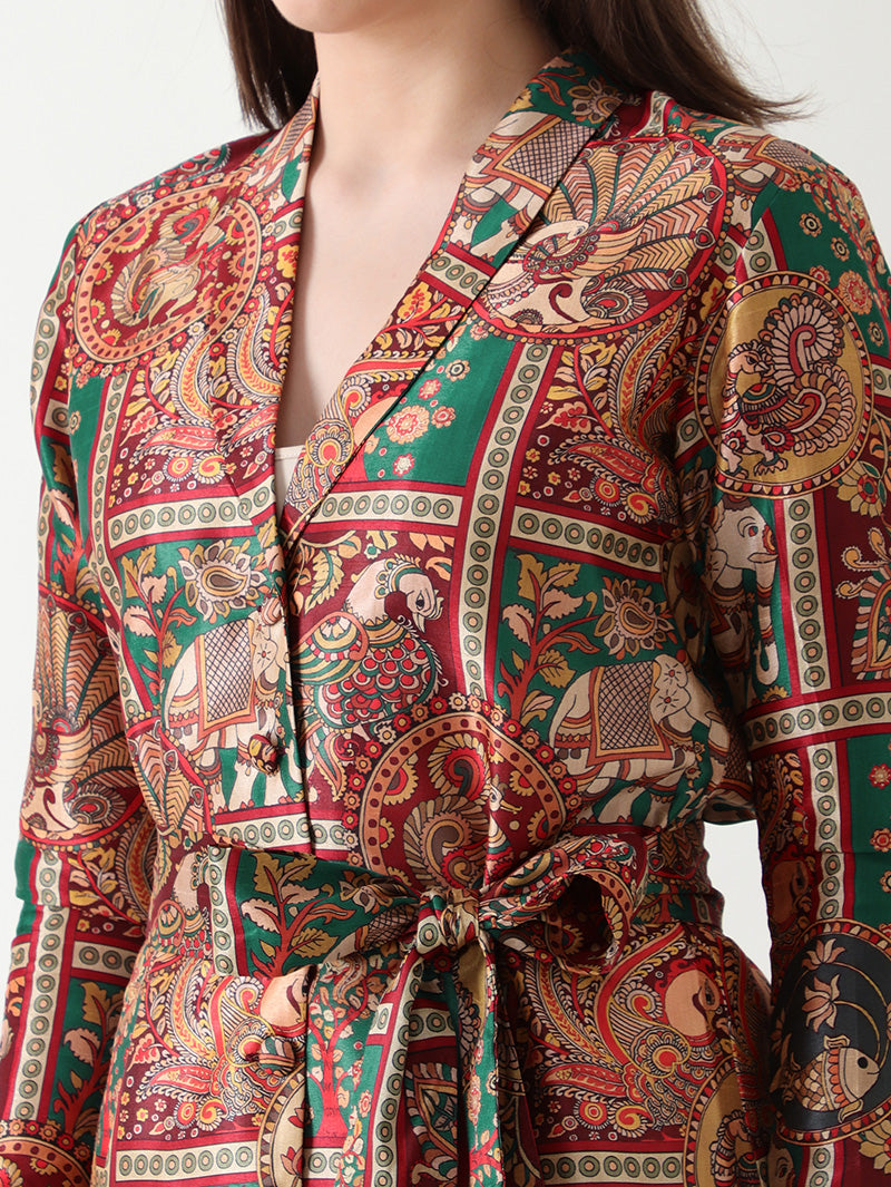 Regal Heritage Banana Silk Co-ord Set