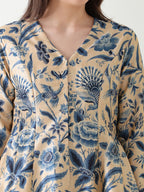 Ocean Bloom Banana Silk Co-ord Set