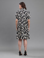 Black-&-White-Ikat-Dress