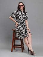 Black-&-White-Ikat-Dress
