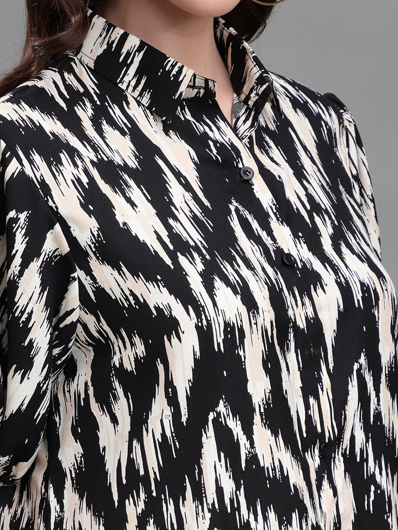 Black-&-White-Ikat-Dress