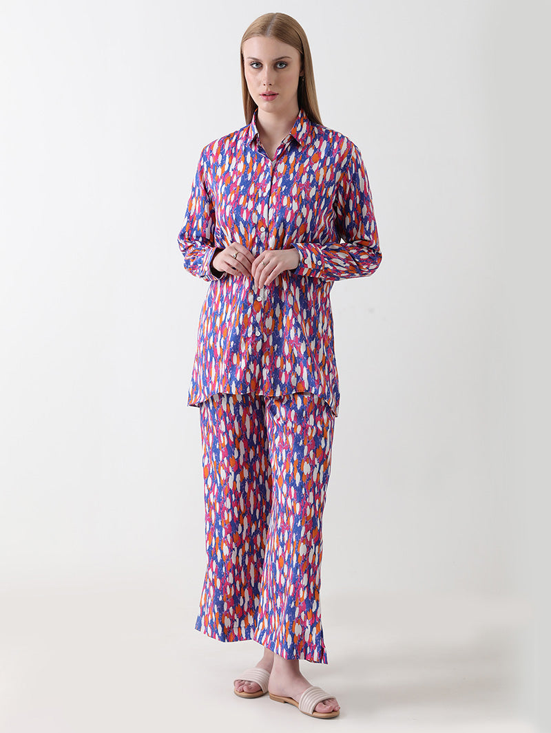Vibrant Mirage Georgette Co-ord Set