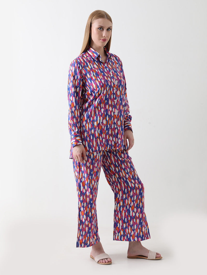 Vibrant Mirage Georgette Co-ord Set