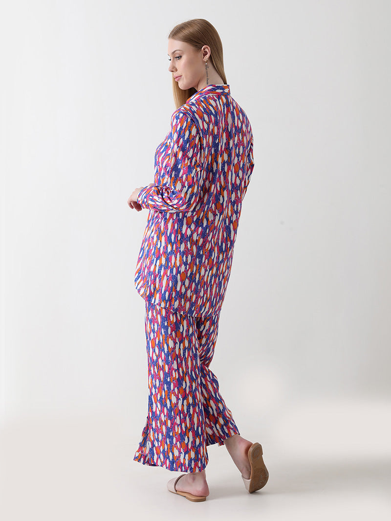 Vibrant Mirage Georgette Co-ord Set