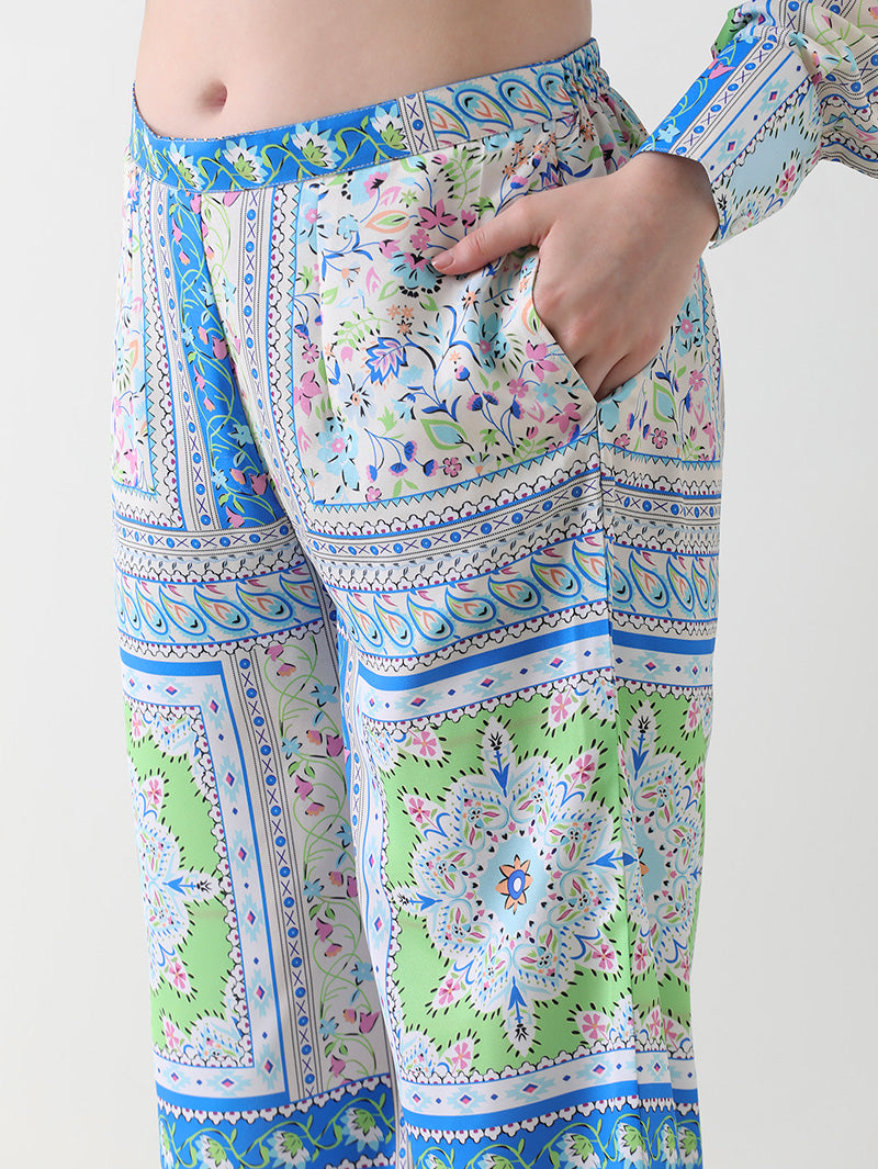 Pastel Harmony Georgette Co-ord Set