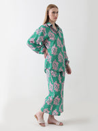 Mint Blossom Georgette Co-ord Set