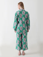 Mint Blossom Georgette Co-ord Set