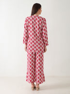 Ruby Radiance Georgette Co-ord Set