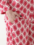 Ruby Radiance Georgette Co-ord Set