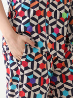 Vivid Geometry Kantha Co-ord Set
