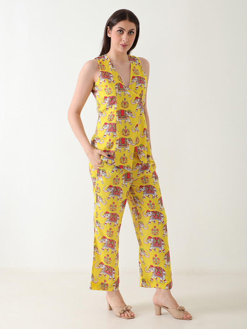 Sunny Safari Linen Co-ord Set