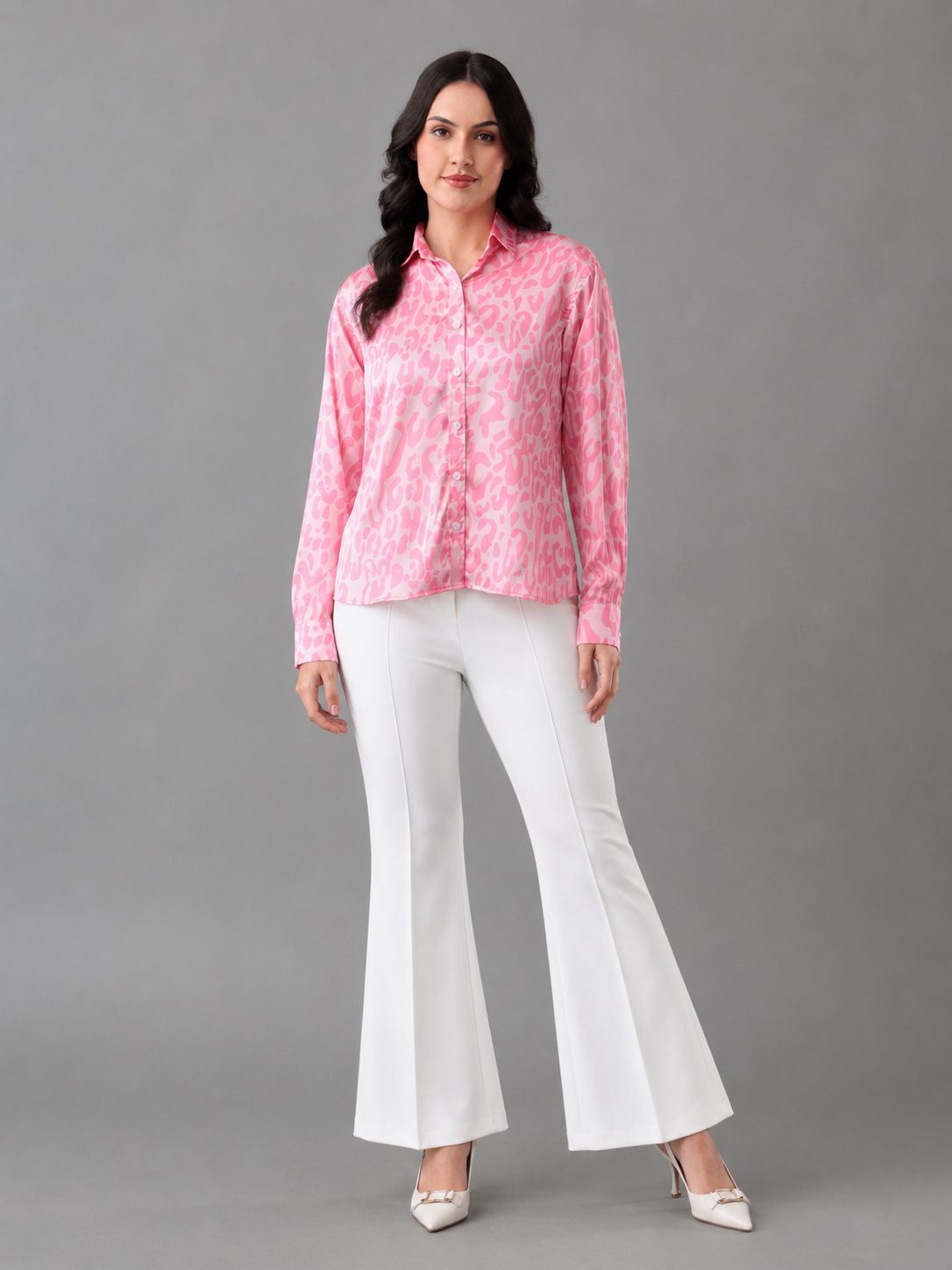 Blush Wild Premium Satin Shirt